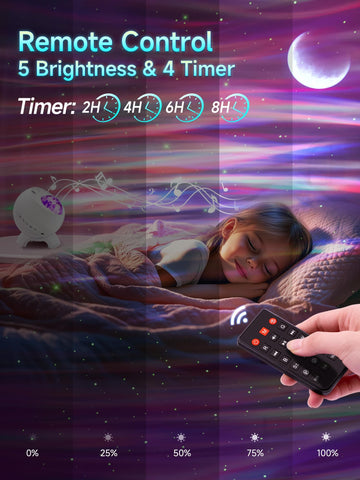 One Fire Northern Lights Projector Bluetooth speaker enhances mood music