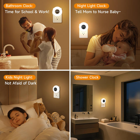 One Fire remote-controlled bathroom clock enables remote light and timer control.