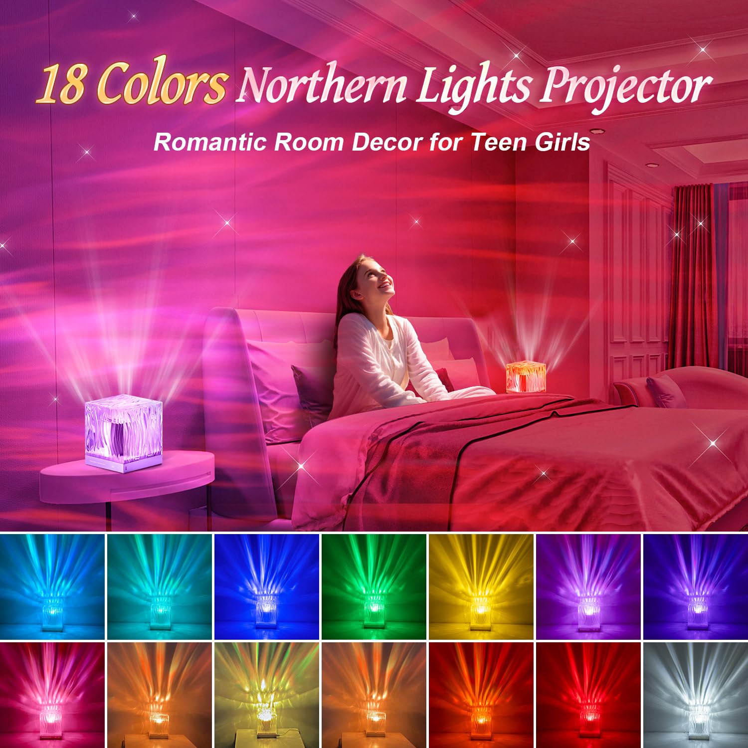 One Fire remote control makes adjusting colors easy.