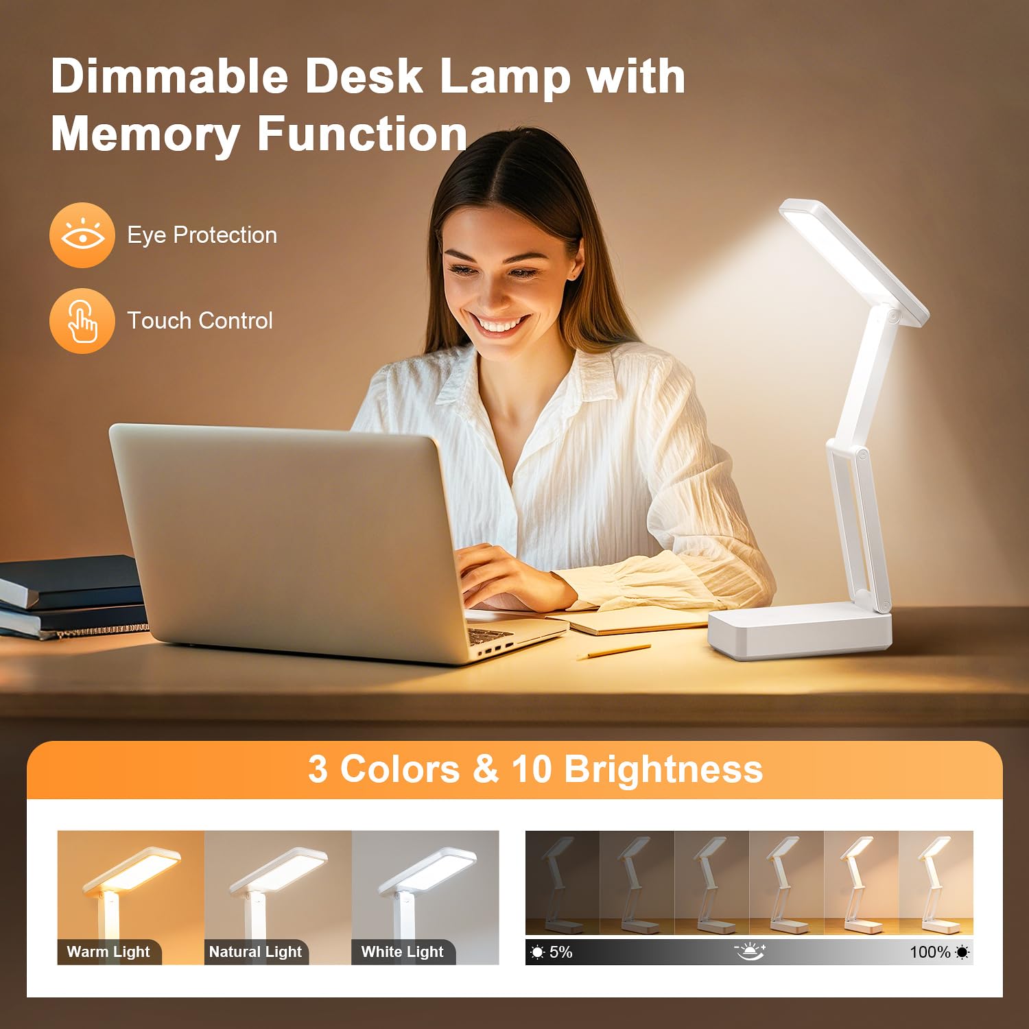 One Fire lamp with USB charging port to power devices while working