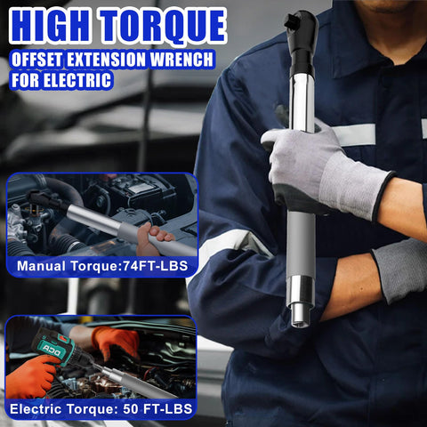 One-half-inch to three-eighths-inch joint for smooth torque transfer.