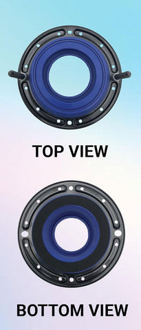 Includes easy-to-install caps that lock with a quarter turn for strength