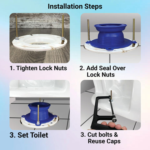 One-N-Done flange bolts and washers included for secure, wobble-free mounting.