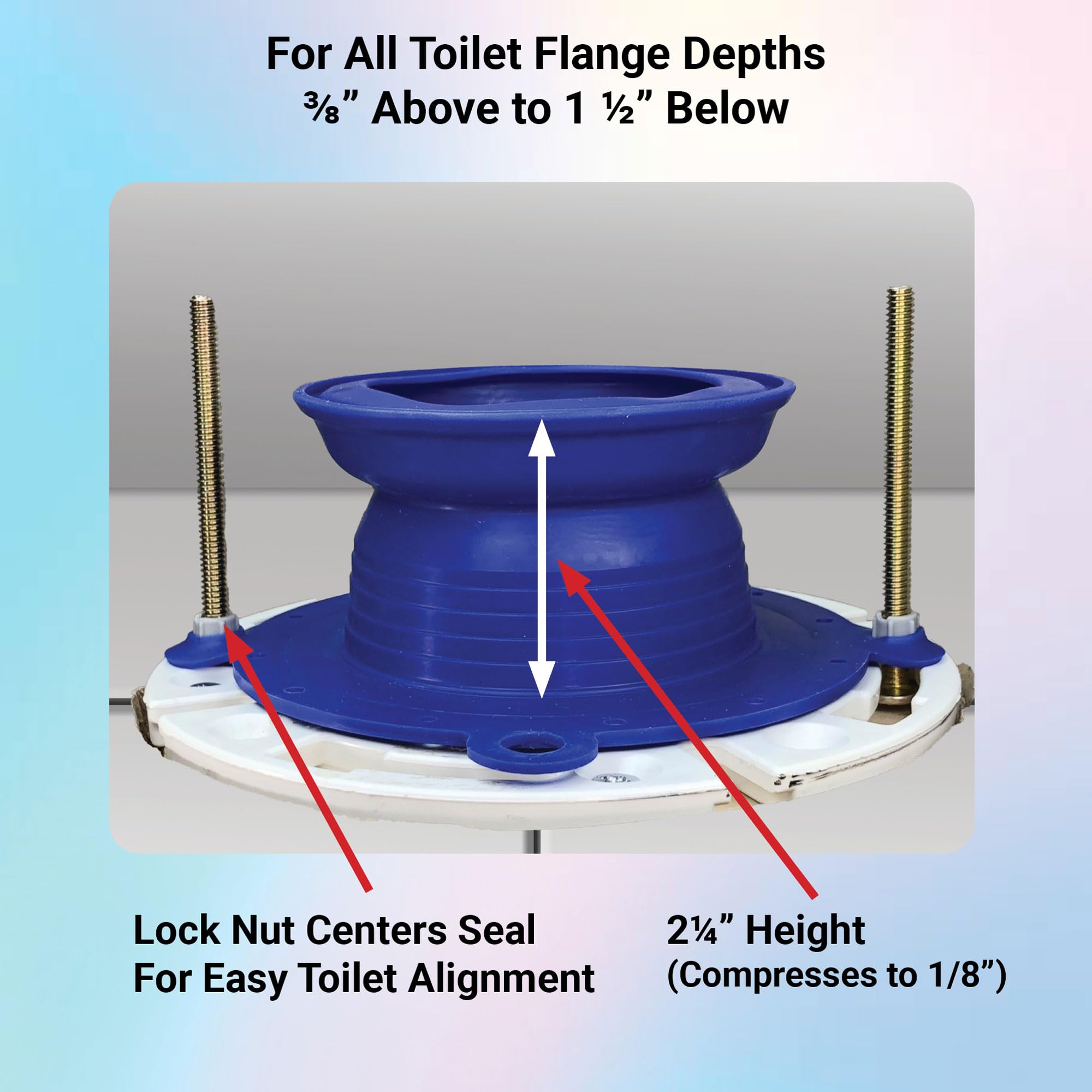 One-N-Done reusable wax-free seal demonstrates compression recovery for lasting seal.