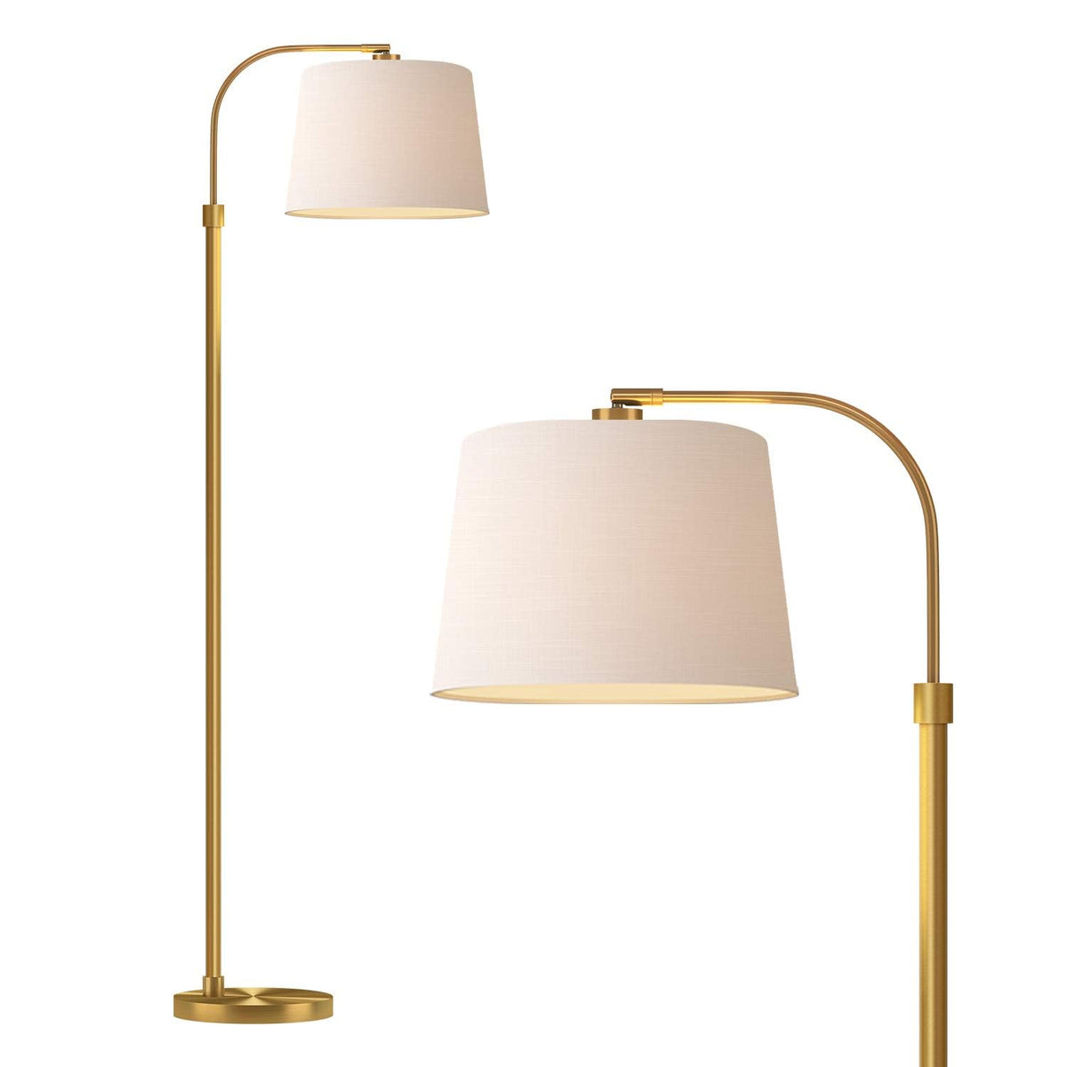 Oneach 62-inch gold floor lamp base provides stable support in living rooms.