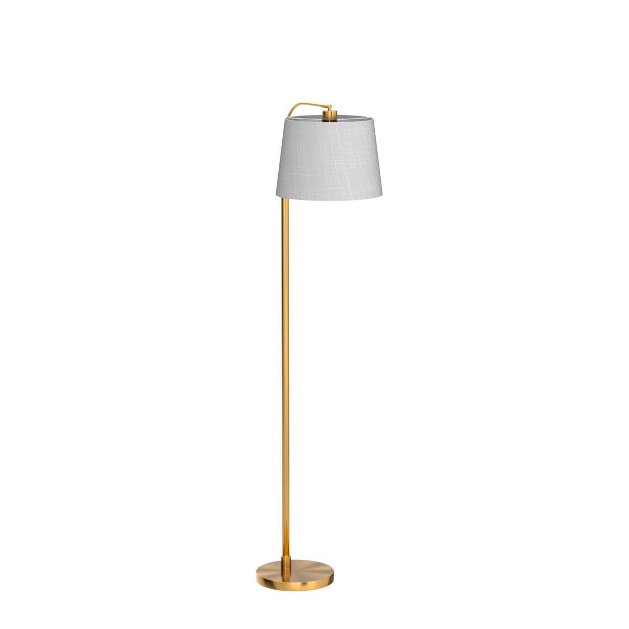 Oneach 62-inch gold floor lamp foot-switch enables hands-free control.