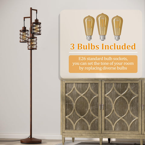Oneach 70-inch lamp corner placement fits neatly into room corners