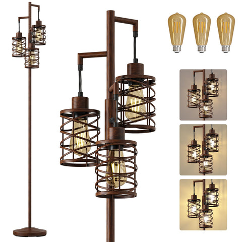 Oneach 70-inch lamp packaging with clear instructions for easy assembly