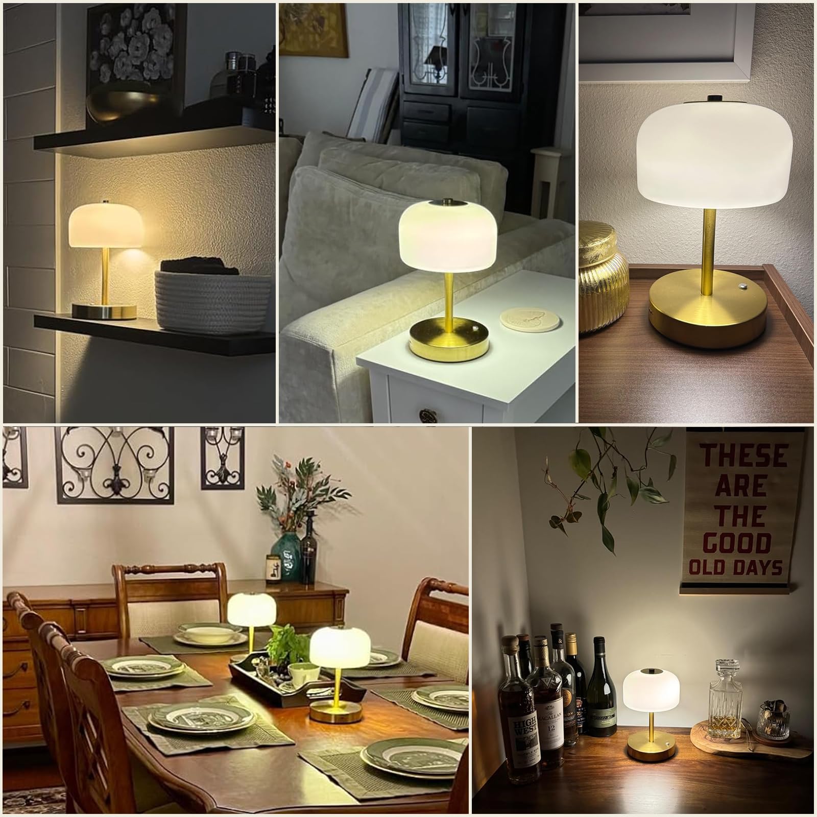 Oneach 9-inch lamp with 3-way dimming control for mood lighting