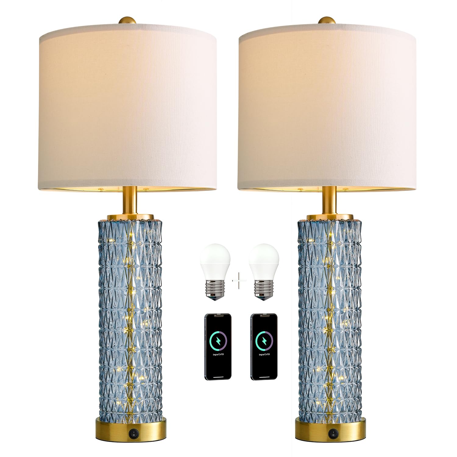 Oneach end-table lamp offers balanced ambient light for cozy spaces
