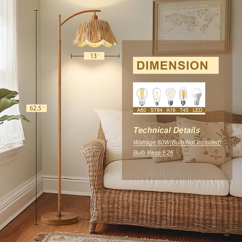 Oneach floor lamp with foot switch for easy hands-free operation.