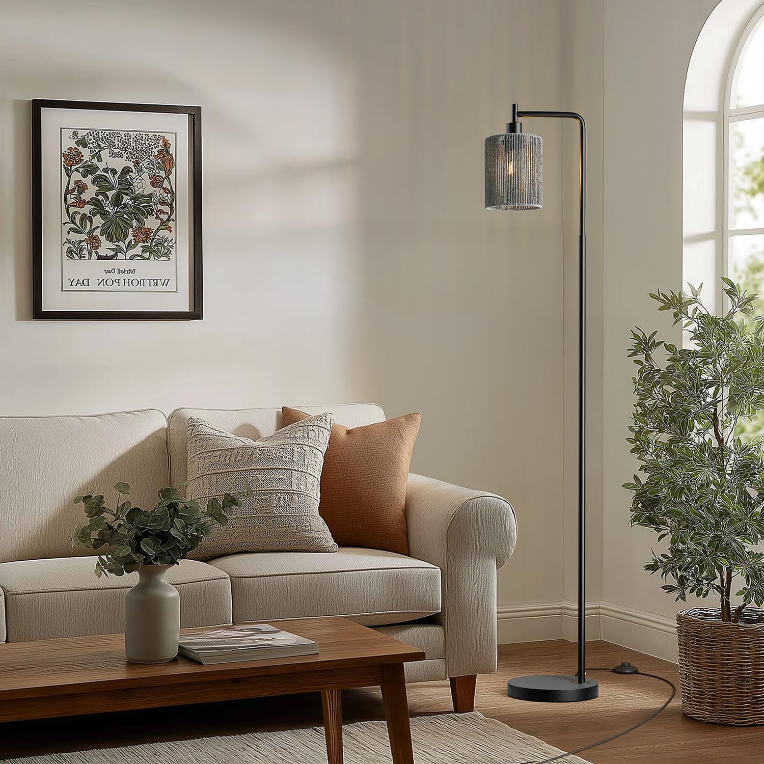Oneach included 6W LED bulb provides immediate, efficient illumination