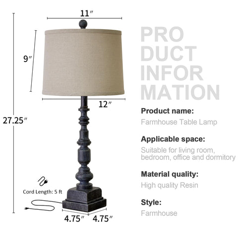 Oneach linen shade bedside lamp diffuses light for relaxing evenings