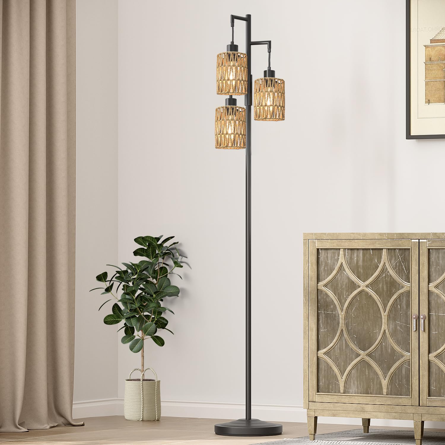 Easy assembly of the Oneach tall floor lamp for quick setup