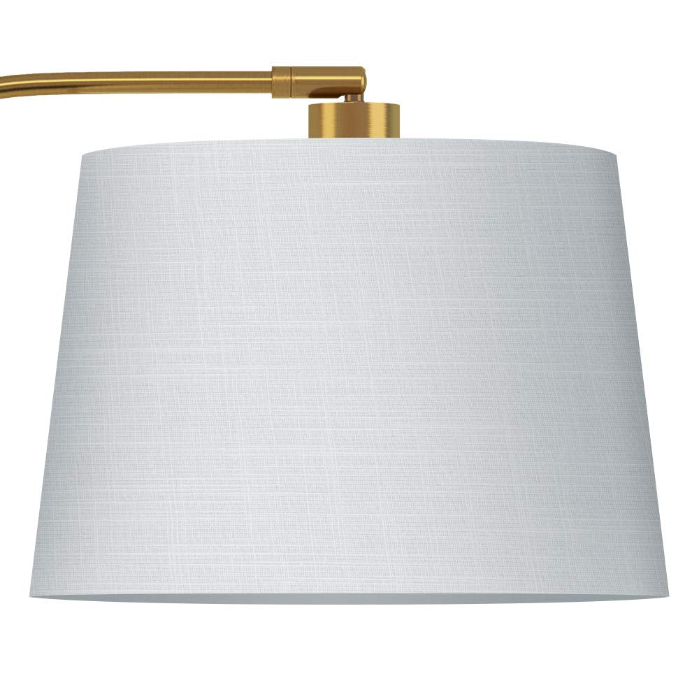 Oneach mid-century gold floor lamp design adds vintage charm.
