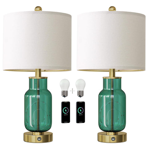 Oneach night-light glass lamp setup with ambient glow.