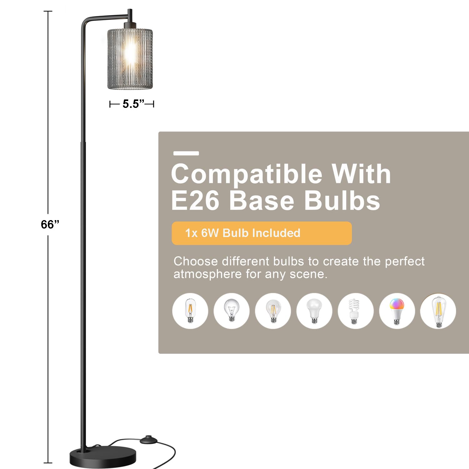 Oneach sturdy metal base keeps the lamp upright around kids and pets