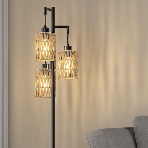 Sturdy metal base ensures stability in living rooms and offices