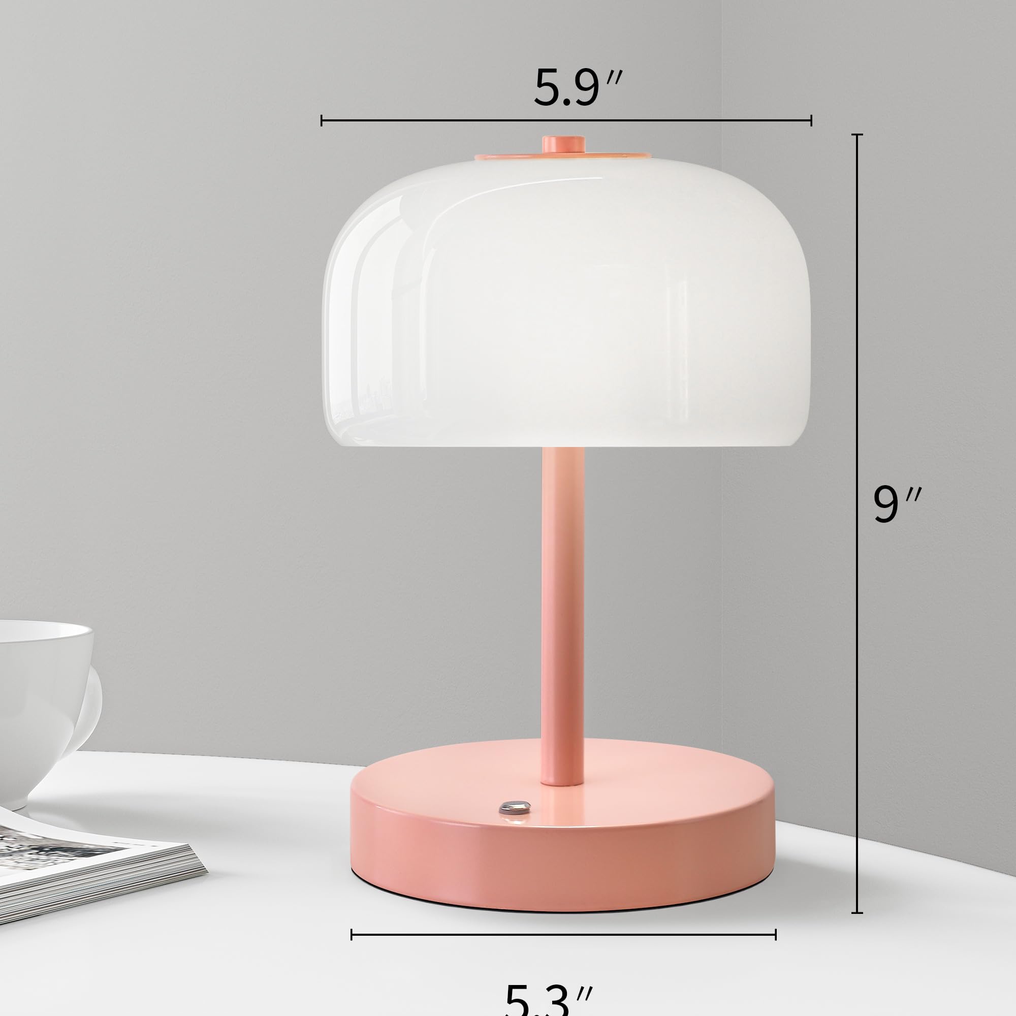 Oneach three-color temperature table lamp switches warm, neutral, and white light