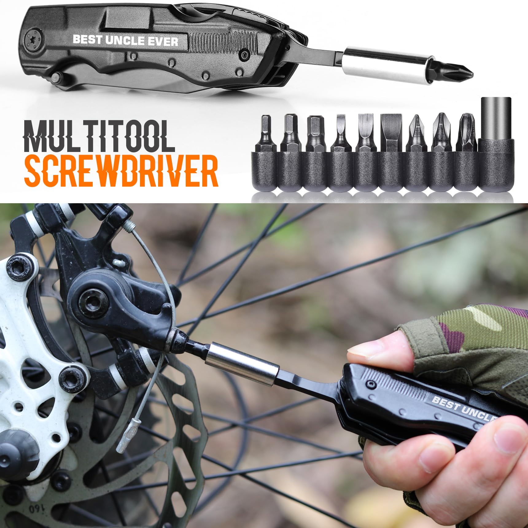 ONEAGE Best Uncle Ever multitool bottle opener ready for outdoor refreshments
