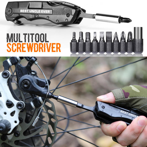 ONEAGE Best Uncle Ever multitool bottle opener ready for outdoor refreshments