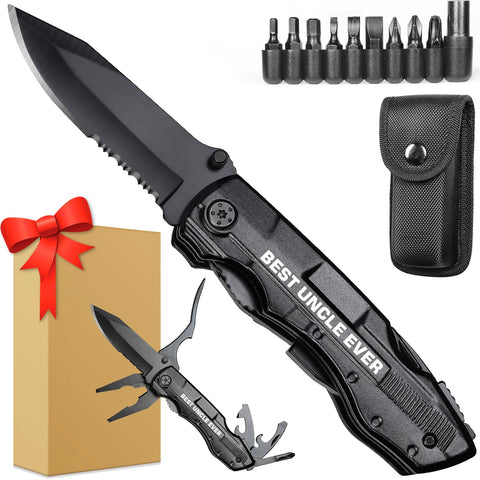 ONEAGE Best Uncle Ever multitool folded for compact carry and everyday tasks