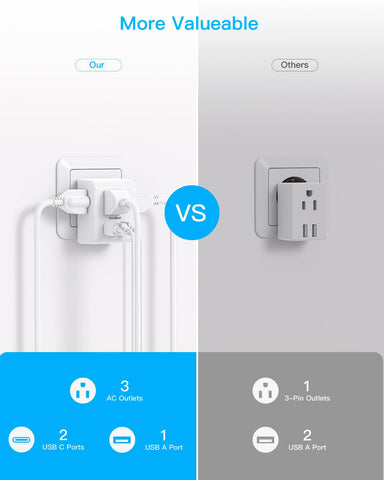 One Beat LED indicator confirms the adapter is powered.