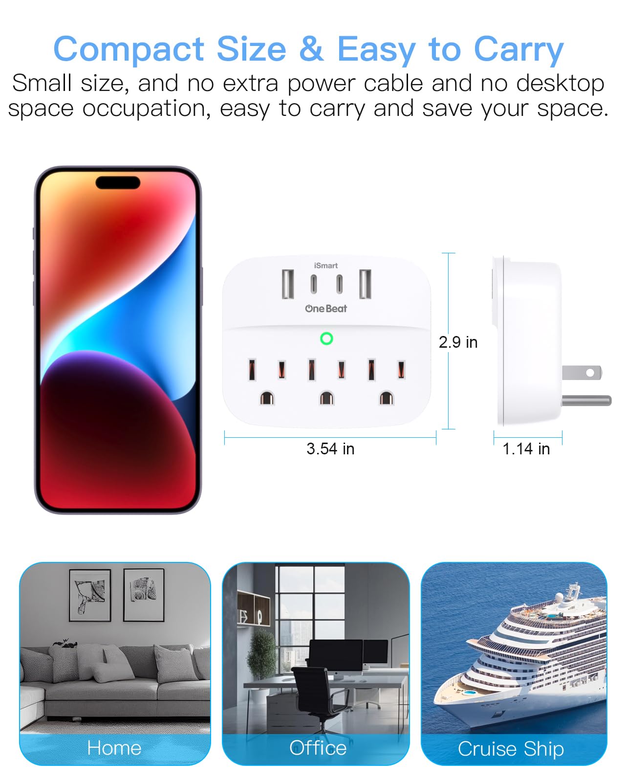 One Beat LED shelf keeps devices organized while charging