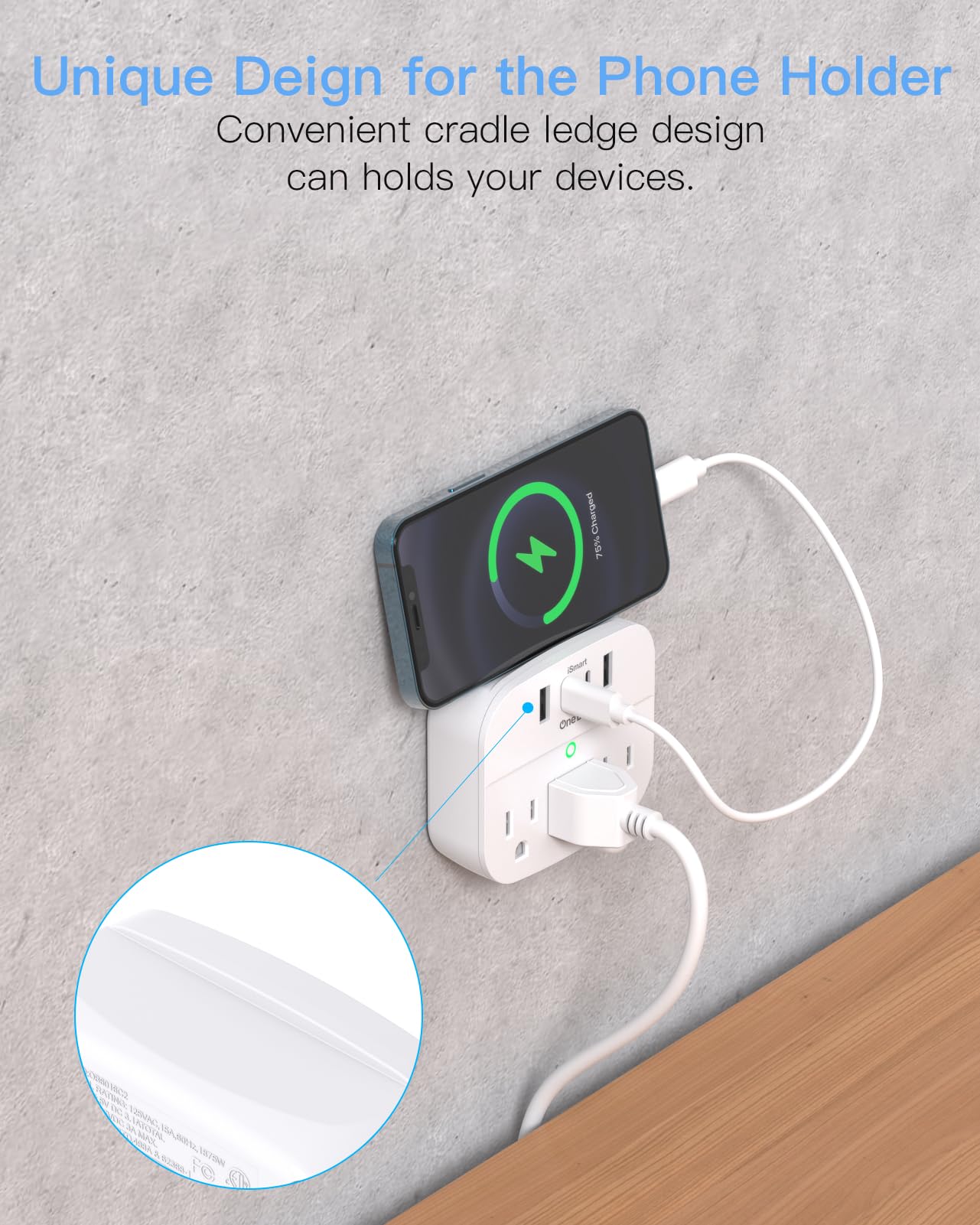 One Beat USB-A ports for simultaneous device charging