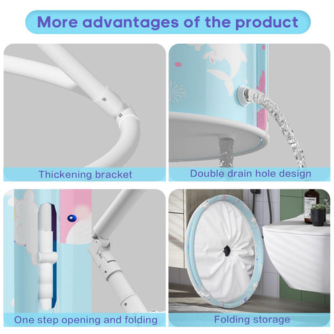 Onebook tub includes pump, drain, cushion for easy setup.