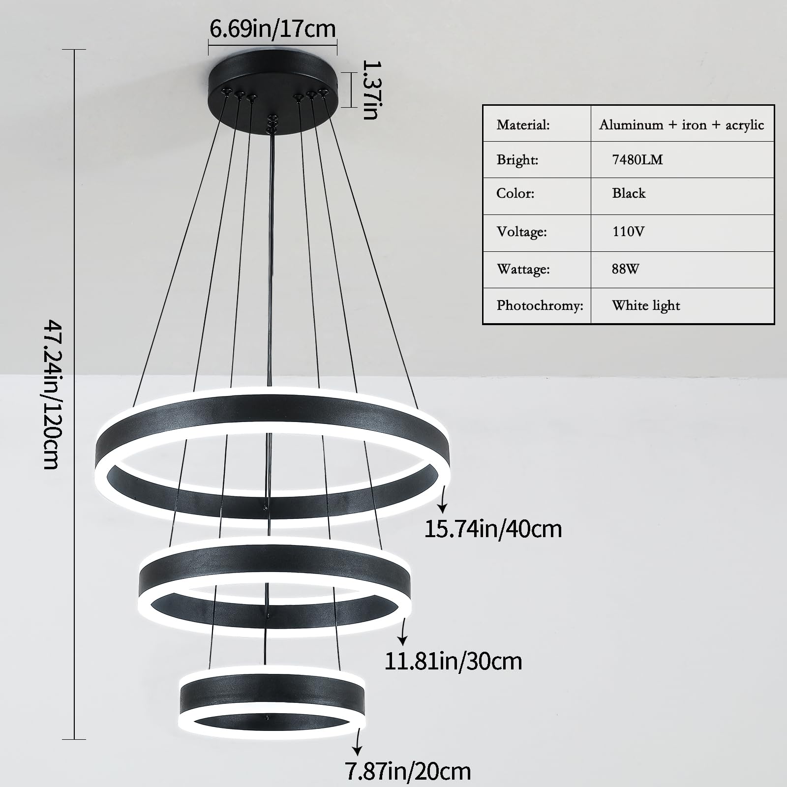 O'NEELDY bedroom chandelier delivers soft white illumination for rest