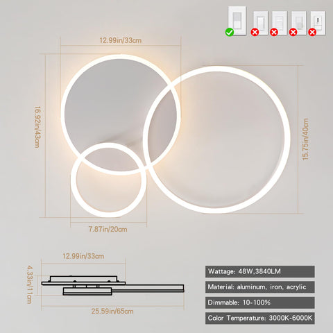 O'NEELDY long-lasting LED chips offer over 50,000 hours of reliable lighting.