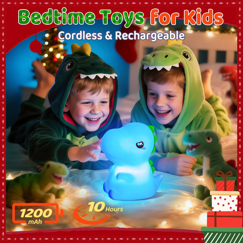 One Fire Dinosaur Night Light portable and compact for travel