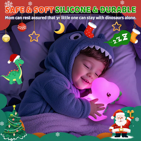 One Fire Dinosaur Night Light rechargeable battery for cordless use
