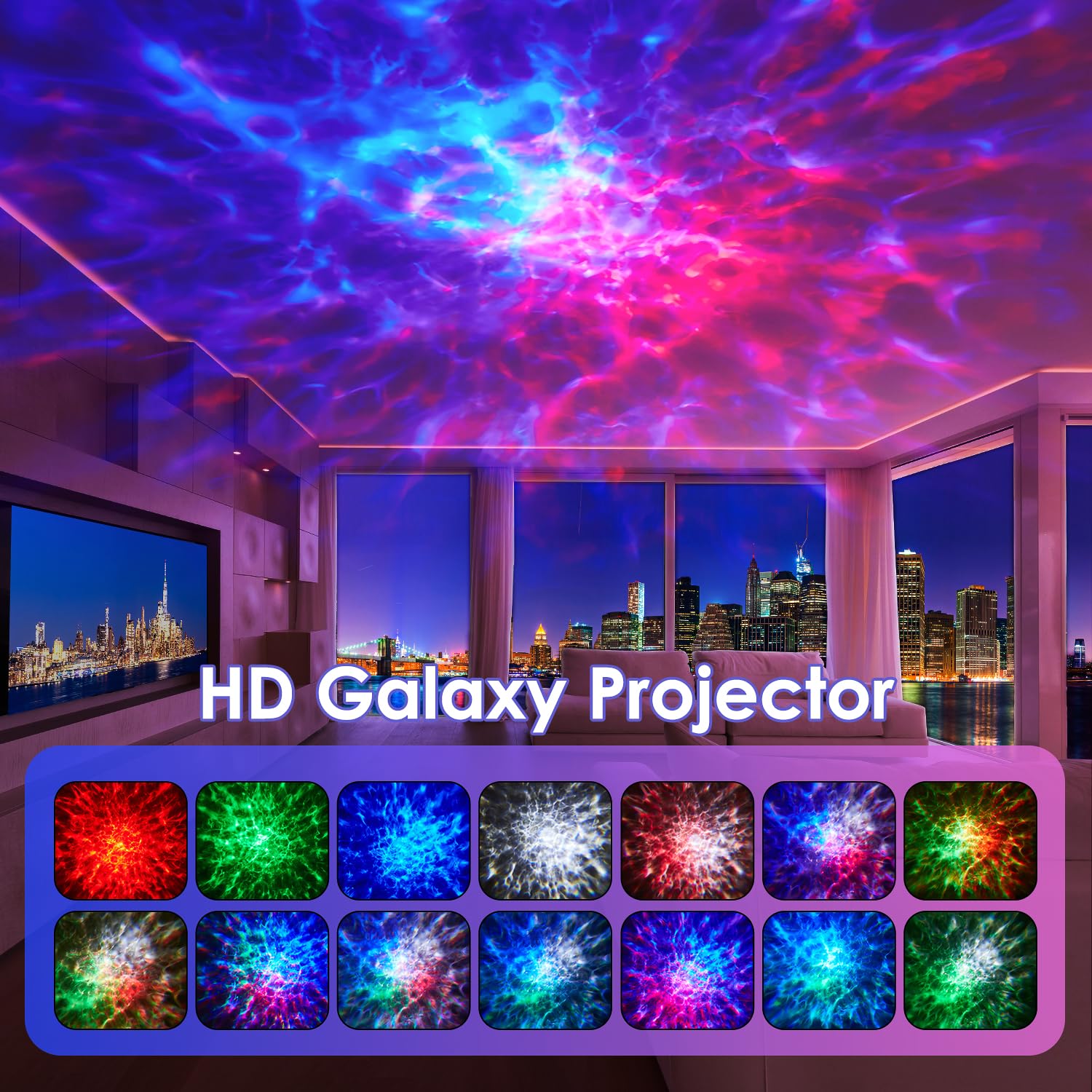One Fire Galaxy Projector with hi fi speaker for immersive sound