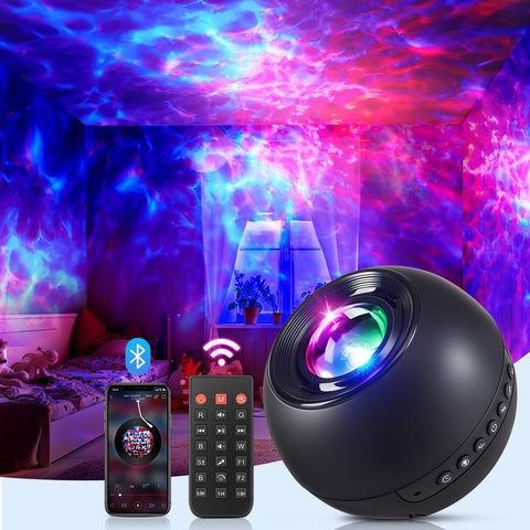 One Fire Galaxy Projector remote control enables easy nighttime setup