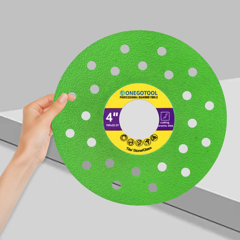 ONEGOTOOL glass cutting diamond blade ensures smooth finishes on delicate surfaces with reduced chipping.