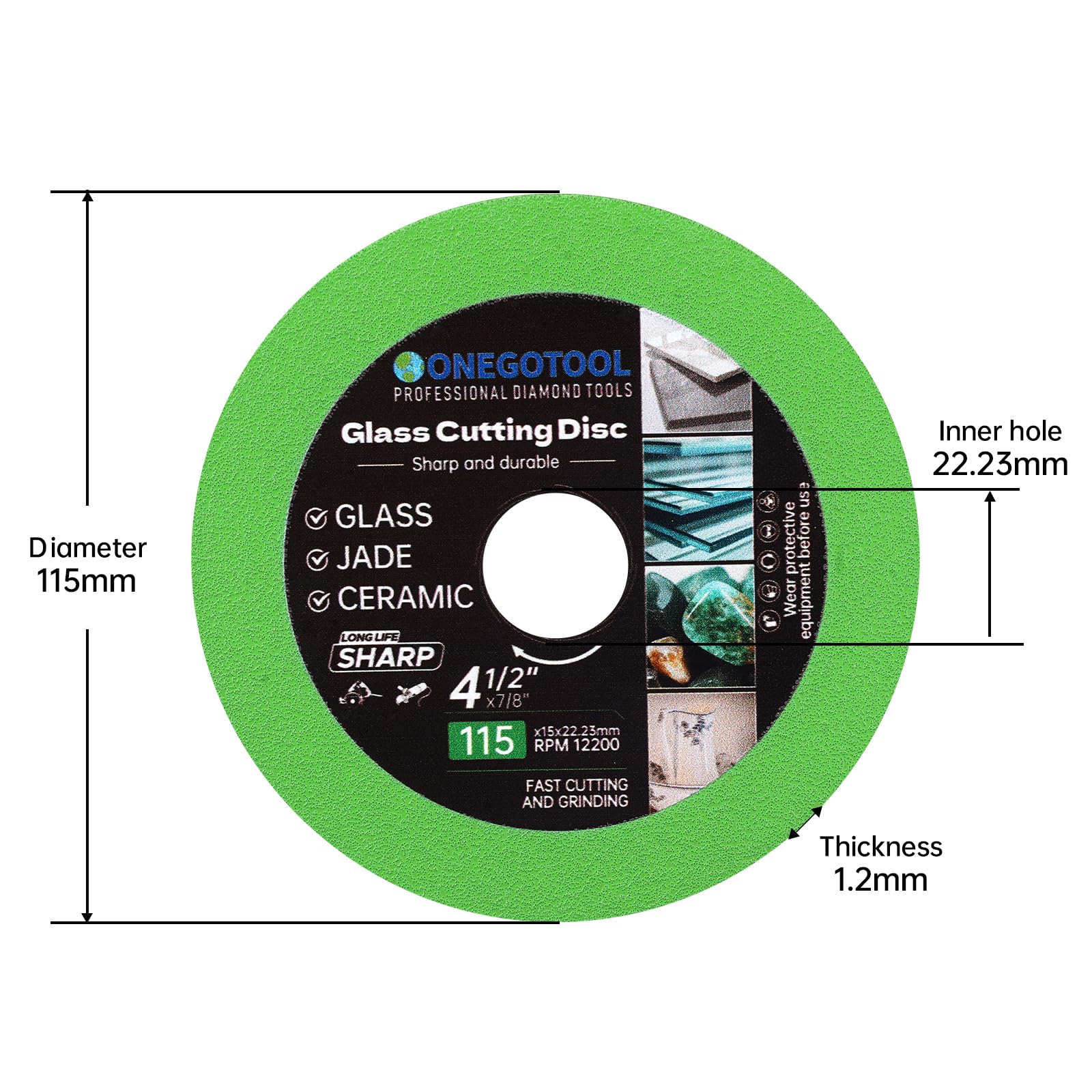 ONEGOTOOL diamond blade for tiles and ceramic offers precise, chip-free cuts