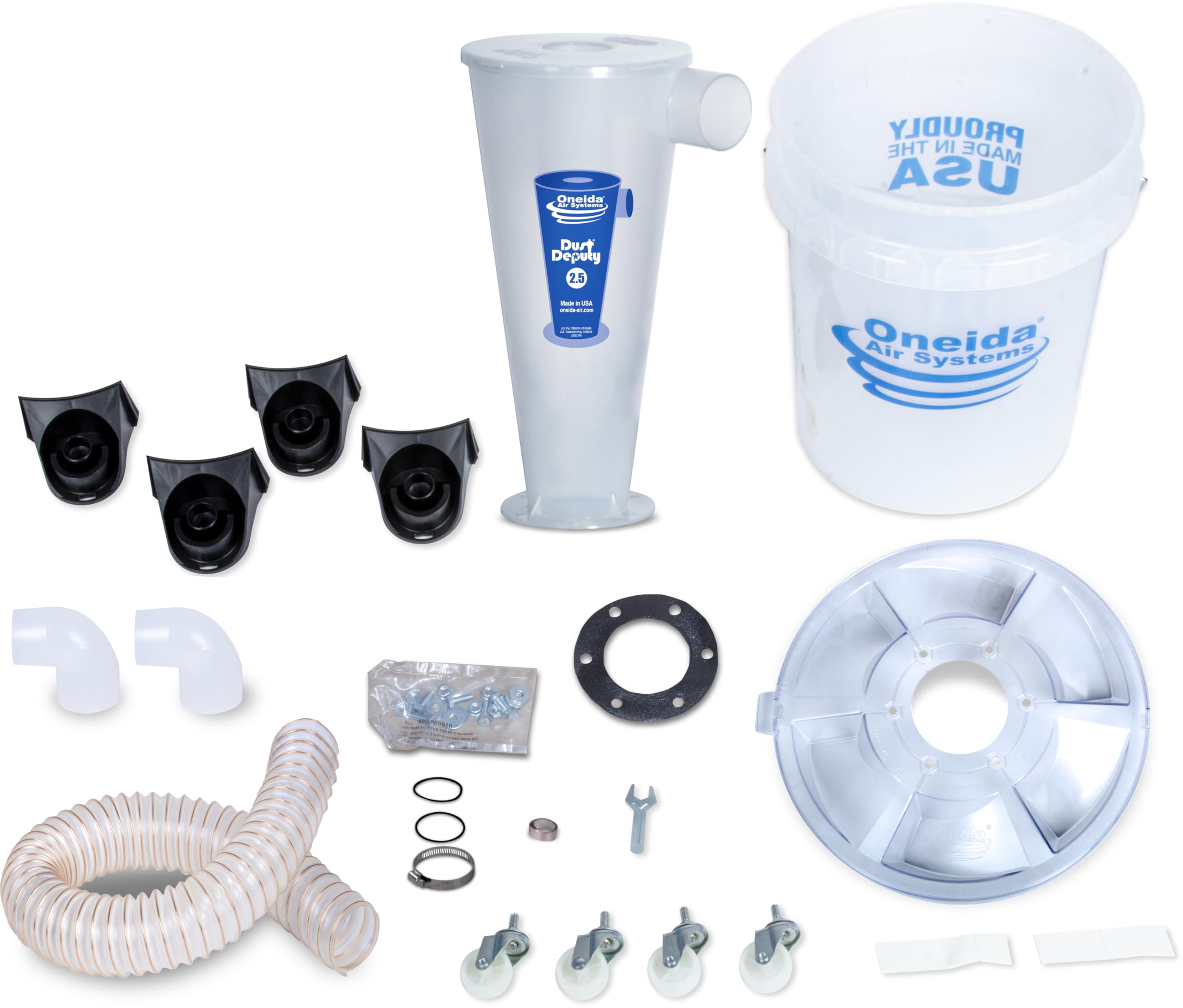 Oneida Dust Collector caster wheels enable smooth mobility