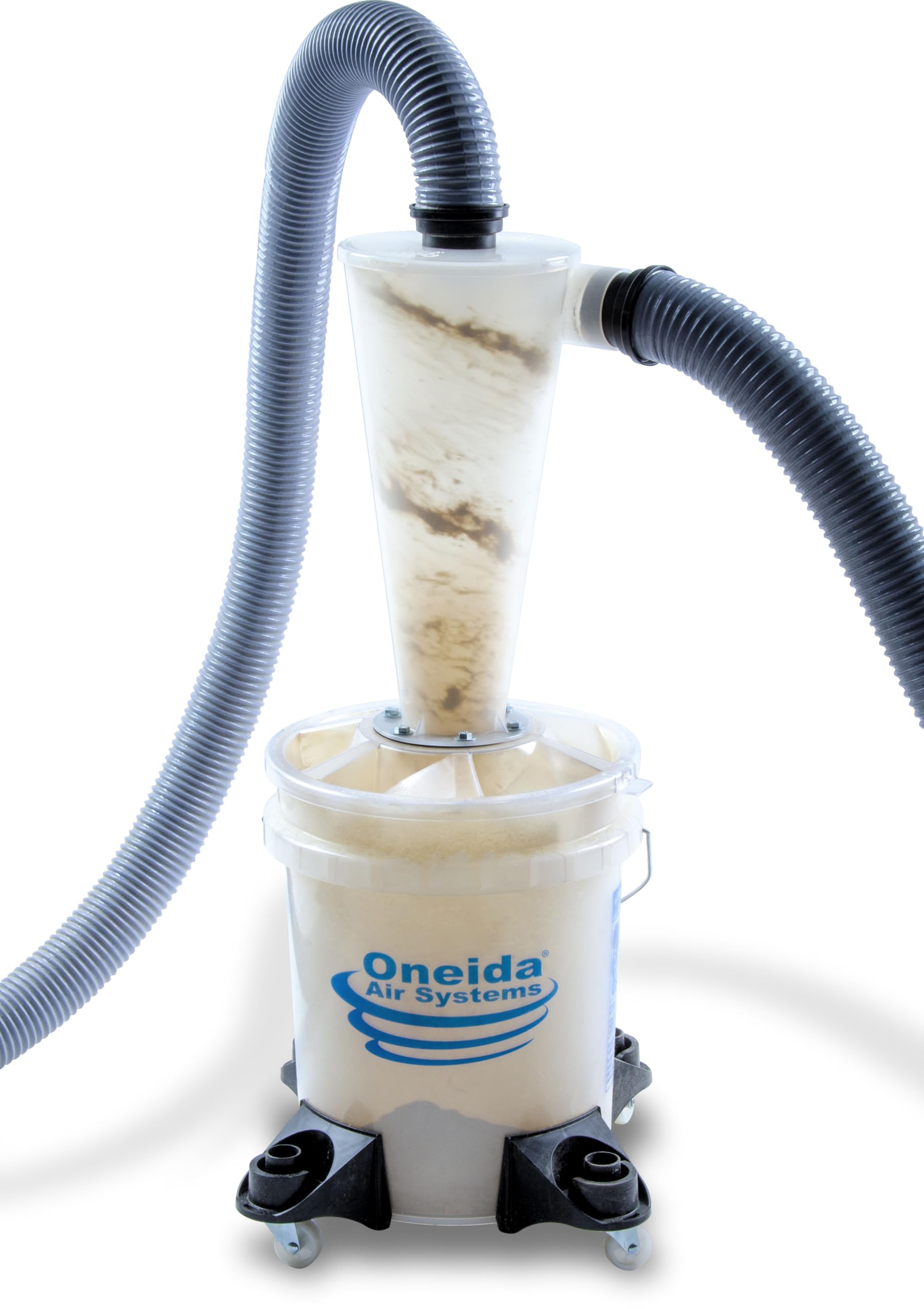 Oneida Dust Collector hose with swivel cuffs for quick attachment