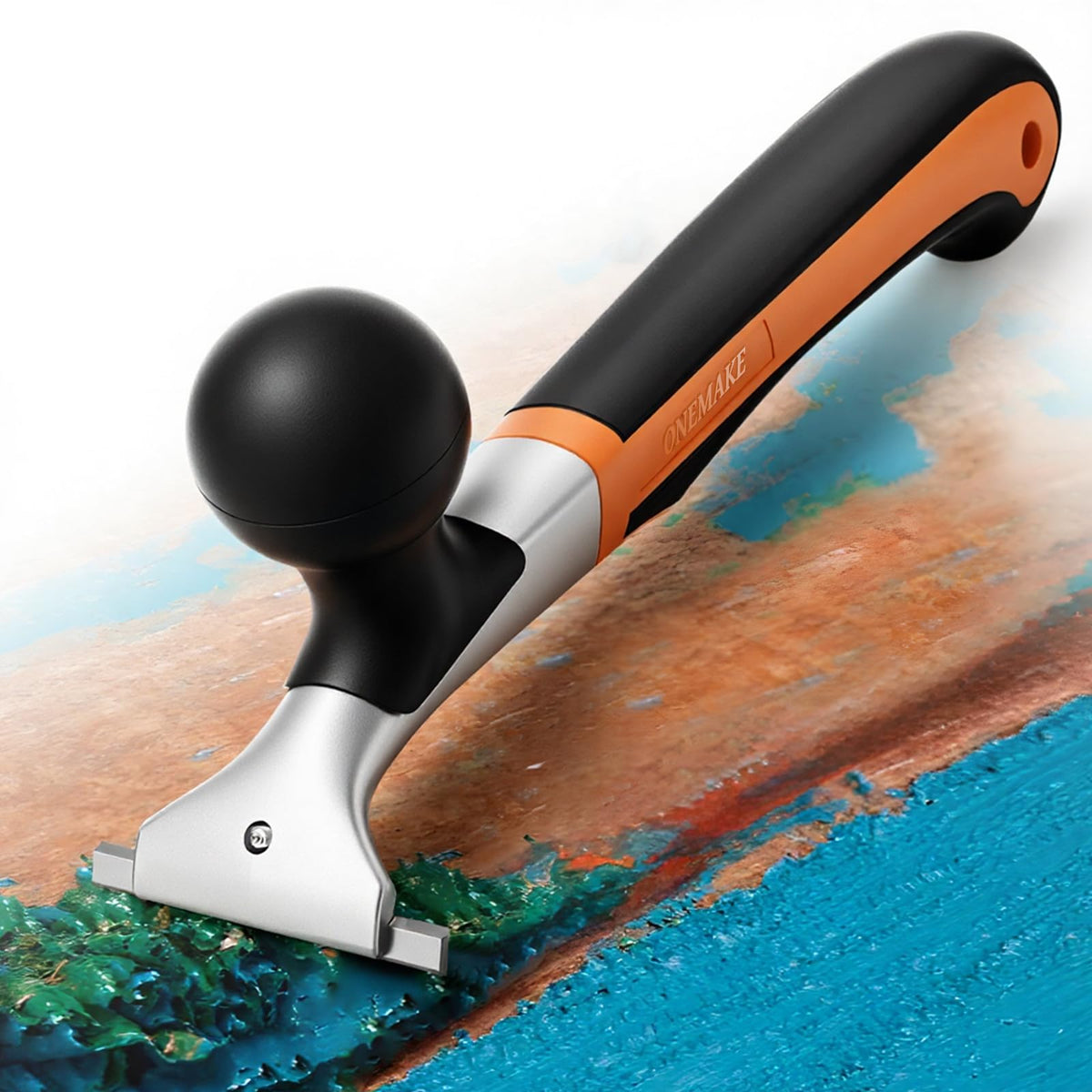Onemake premium ergonomic carbide scraper 65 mm edge enables precise, zero-scratch paint and glaze removal