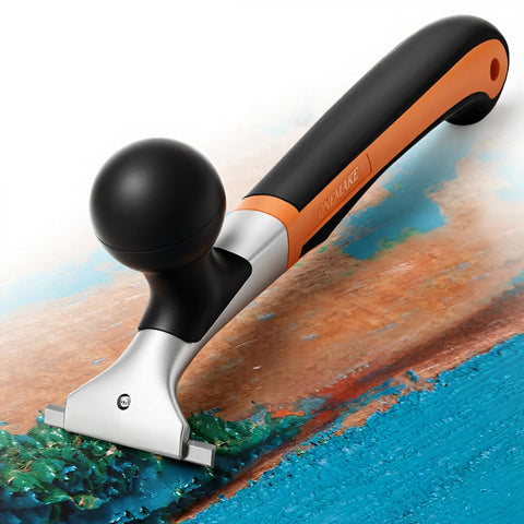 Onemake premium ergonomic carbide scraper 65 mm edge enables precise, zero-scratch paint and glaze removal
