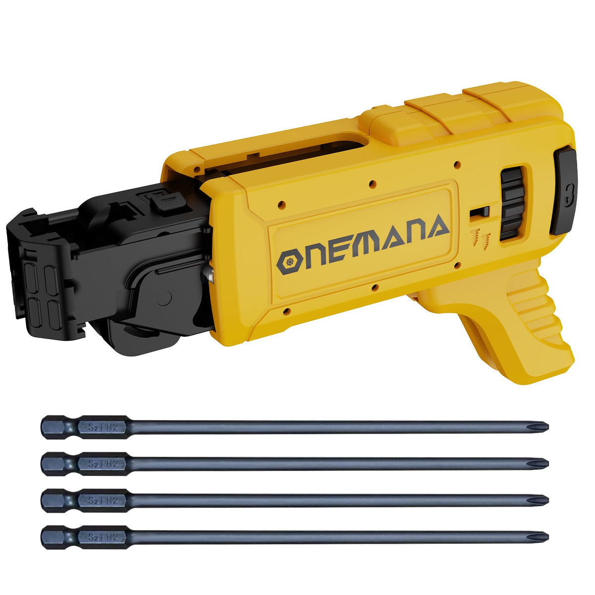ONEMANA collated screw gun attachment enables quick installation for drywall projects