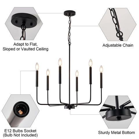 ONESMING durable black iron construction with rust-resistant finish.