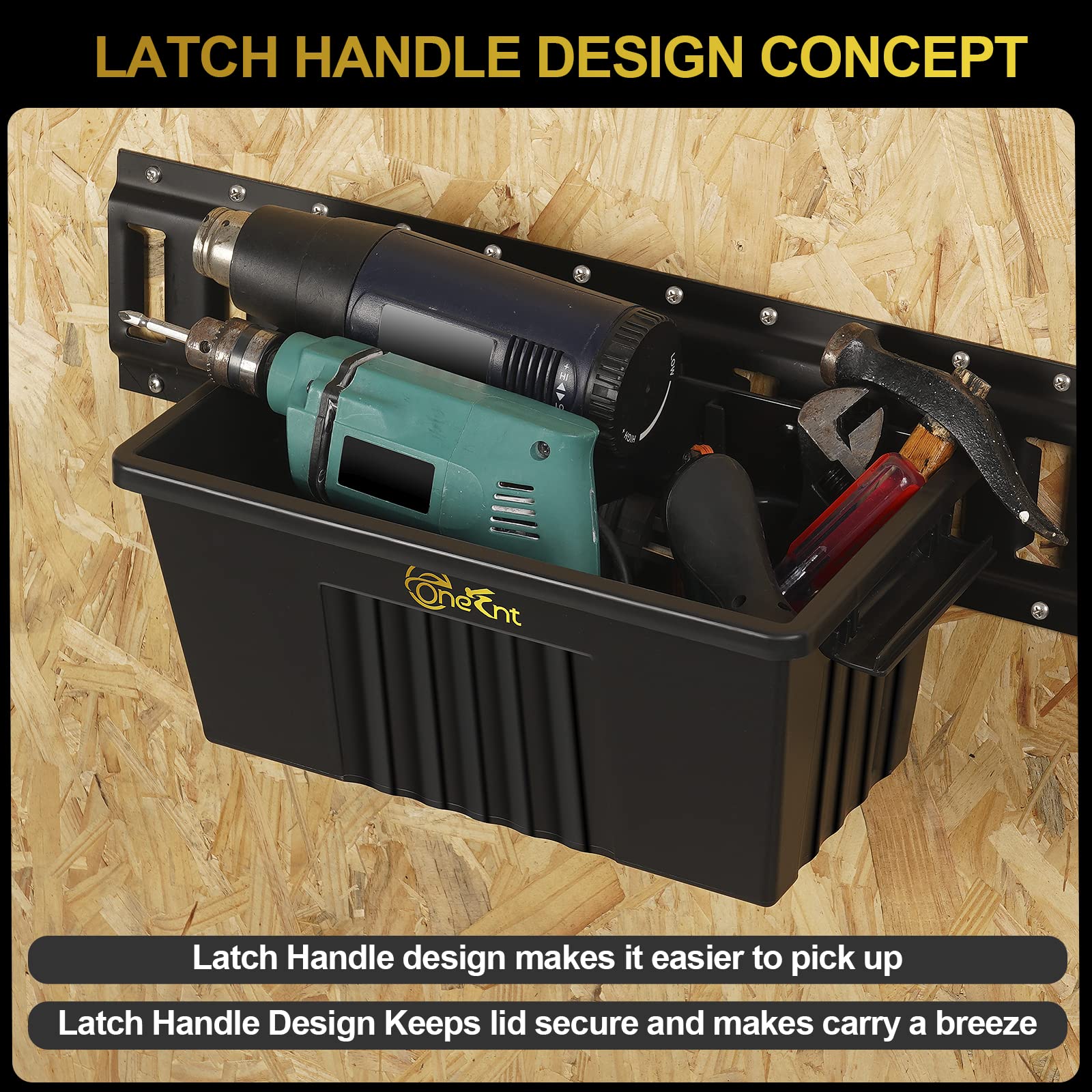 Onesnt 2-pack e-track basket durability for heavy tools