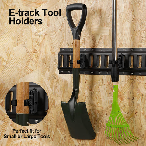 Onesnt tool stabilizers keep trailer walls organized and clutter-free.