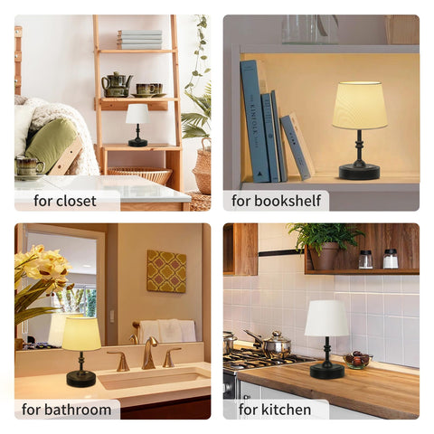 ONEWISH compact table lamp ideal for dining, patio, and bathroom