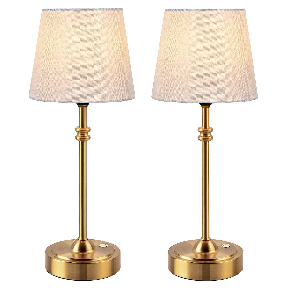ONEWISH cordless table lamp set on dining table with warm ambient lighting