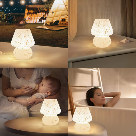 ONEWISH mushroom lamp compact design ideal for small spaces.