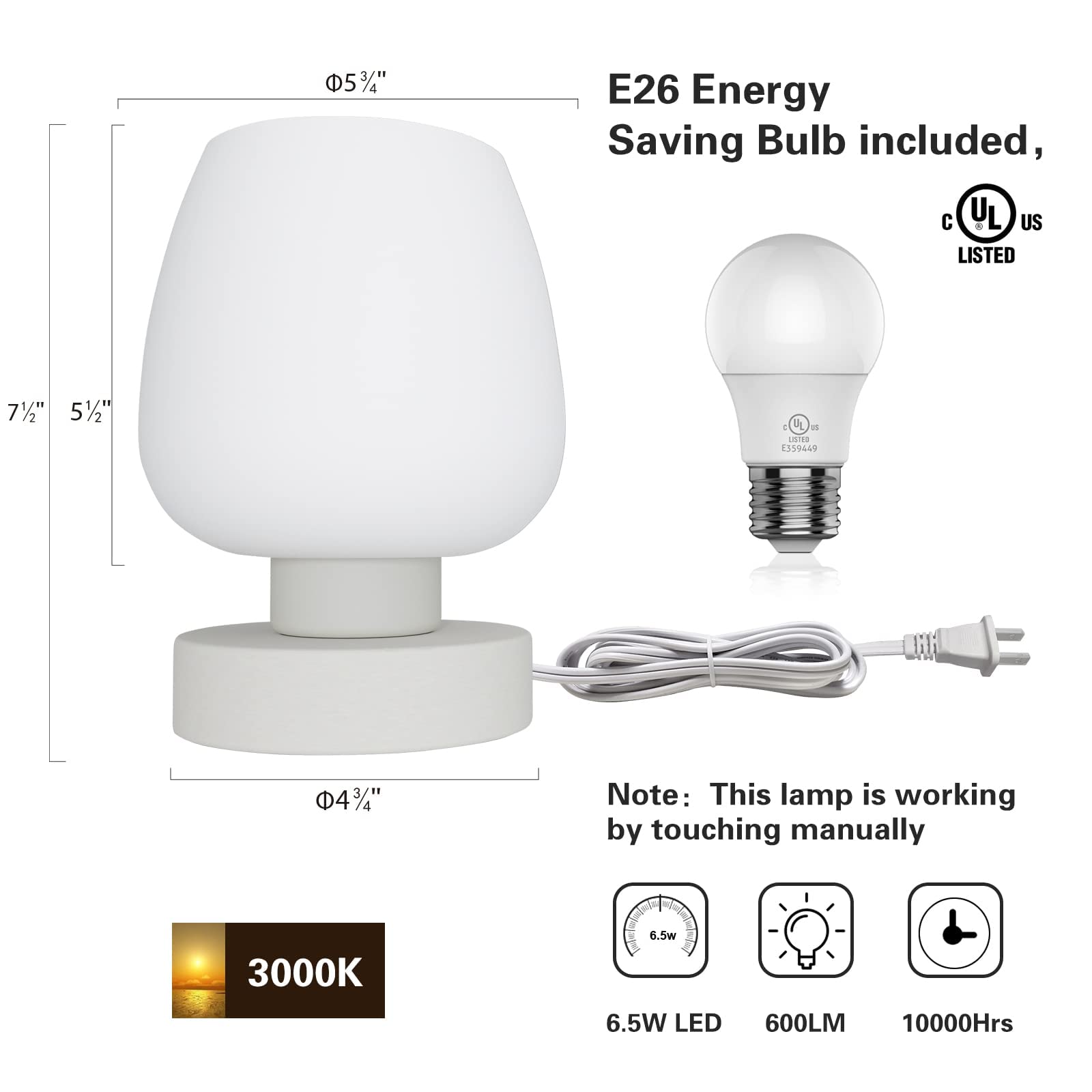 ONEWISH soft warm ambience light ideal for reading or relaxing